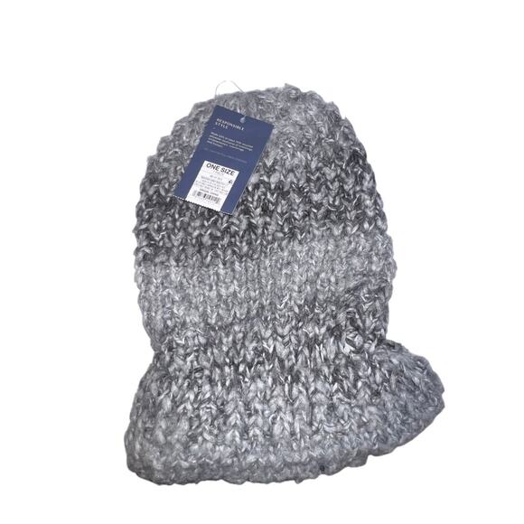 Universal thread, OS, Heather Gray woven Gorpcore knit beanie hat new - Picture 1 of 4